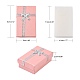 Valentines Tag Frau Geschenke Pakete Karton Schmuck-Set-Boxen mit Bowknot und Schwamm im Inneren CBOX-R013-4-2