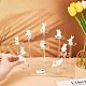 10-stöckige Minifiguren aus transparentem Acryl mit Aufsätzen ODIS-WH0030-45-3
