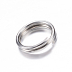 304 anelli portachiavi in ​​acciaio inox X-STAS-P092-02-2