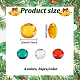 64Pcs 4 Styles Christmas Theme Self-Adhesive Acrylic Rhinestone Stickers STIC-FG0001-05-2