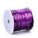 プラスチックスパンコールビーズ  スパンコールビーズ  装飾アクセサリー  フラットラウンド  暗紫色  6mm  約100ヤード/ロール PVC-Q085-6mm-12-3