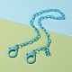 Collares personalizados de cadena de cable de plástico abs NJEW-JN03220-07-4