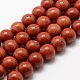 Chapelets de perles en jaspe rouge naturel G-G735-49-4mm-A--2