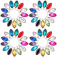 SUNNYCLUE 1 Box 52Pcs Teardrop Crystal Beads 13 Colors Water Drop Shape Pendants Charms Rhinestones AB for Girls Women DIY Necklace Bracelet Earring Hair Ornaments Jewelry Making PALLOY-SC0002-33-1