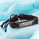 Унисекс модные браслеты кожаный шнур BJEW-BB15547-A-8