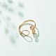 Anello avvolgente in filo di rame e anello polsino aperto a vortice per le donne RJEW-JR00479-02-2