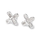 Rhodium Plated 925 Sterling Silver Peg Bails Pin Charms STER-P050-06P-2