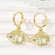 Латунные серьги обруча EJEW-Q036-03A-G-4