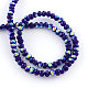 Chapelets de perles en rondelles en verre électrolytique de couleur solide X-EGLA-Q050-4mm-06-2