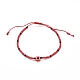 Adjustable Round Glass Seed Beaded Bracelet BJEW-JB06645-2