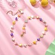 Natural Shell Nugget Beaded Chain Necklaces NJEW-JN04358-2