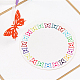 3dは、色鮮やかな蝶のグリーティングカード幸せな誕生日プレゼントをポップアップ  ゴールデンロッド  13.4x15.5cm DIY-N0001-041G-2