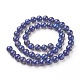 Naturales lapis lazuli de hebras de abalorios G-G953-02-6mm-2