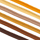 ベネクリート 30 ヤード 6 色ポリエステルツイストリップコードトリム  ツイストコードトリムリボン  家の装飾用  室内装飾品と衣類  ミックスカラー  3/8インチ（10mm）  5ヤード/カラー OCOR-BC0006-27A-3