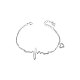 Shegrace 925 браслет-шарм из стерлингового серебра с сердцебиением (удлинители цепи в случайном стиле) JB37A-1