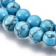 Kunsttürkisfarbenen Perlen Stränge Z0NDC013-1-3