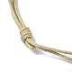 Fabrication de bracelets réglables en cordon de coton ciré AJEW-JB01194-4