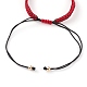 Fabrication de bracelet tressé en fil de nylon réglable AJEW-JB00857-08-3