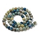 Azzurrite blu naturale in fili di perle di calcite G-NH0003-F01-01-3
