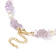 Ensemble de colliers de perles de pierres précieuses mélangées naturelles 4 pièces 4 styles pour femmes NJEW-JN04008-9