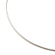 真鍮ワイヤ  ラウンド  プラチナメッキ  22ゲージ  0.6mm  約0.66フィート（0.2m）/ pc KK-G481-03P-2
