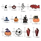 24 pièces 12 style halloween thème alliage émail pendentifs ENAM-SZ0002-73-7