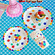 Tessuti in poliestere con motivo a squame di pesce&nbsp;DIY-WH0304-508C-6