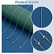 PandaHall Elite 12Pcs Vacuum Plating 304 Stainless Steel Snake Chain Necklaces Set for Men Women STAS-PH0001-28P-4