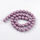 Round Shell Pearl Bead Strands BSHE-J011-8mm-A03-2