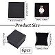 BENECREAT 6 Pack Kraft Square Cardboard Present Gift Boxes for Bangle Wrist Watch and Other Jewelry Set - 3.5x3.5x2 Inches CBOX-BC0001-23-2