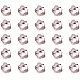 PandaHall 10g about 340pcs 4mm Silver Tone Flower Brass Spacer Bead Caps Flower Spacer Beads Jewelry Making Findings for Jewelry Making KK-PH0026-06S-1