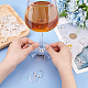 Benecreat 20 set di ciondoli per bicchieri da vino in acrilico AJEW-BC0003-80-3