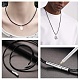 SUNNYCLUE 2Pcs 2 Colors Polyester Waxed Cords Necklace Making MAK-SC0001-13E-5