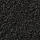 シリンダーシードビーズ  つや消し色  均一サイズ  ブラック  2x1.3~1.5mm  穴：0.8~1mm  約888個/10g X-SEED-H001-C08-2