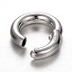 Platinum Plated Ring Sterling Silver Key Clasp Findings STER-N014-21-2