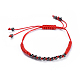 Adjustable Nylon Cord Braided Bead Bracelets and Rings Sets SJEW-JS01029-01-2