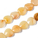Naturali giallo perline avventurina fili G-N0326-67-1