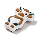 牛のシリコンビーズ  DIYの看護ネックレス用  ペルー  28x19x9mm  穴：2mm SIL-G009-02C-2