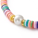 Colliers de perles heishi en argile polymère NJEW-JN03214-3