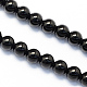 Brins de perles rondes en onyx noir naturel G-S119-10mm-1