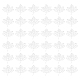 FINGERINSPIRE 36PCS Maple Leaf Iron on Rhinestone Bling Crystal Transfers 1.7x1.7 inch Clear AB Color Leaf Pattern Crystal Rhinestone Decals Glitter Hotfix Sparkle Decals for DIY Costume Decor DIY-WH0188-90D-1