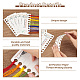 BENECREAT 36Pcs 18-Position Embroidery Thread Organizer Cards TOOL-WH0155-66A-4