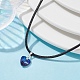 Ожерелья с подвесками из стеклянного сердца NJEW-JN04476-02-2