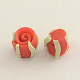 Handmade Polymer Clay Rose Flower Beads CLAY-Q191-M14-2