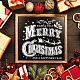 Fingerinspire pochoir joyeux Noël 11.8x11.8 pouce décoration de Noël modèle de peinture en plastique vous souhaitant un joyeux Noël et une bonne année mots pochoir pour murs en bois bricolage décor de Noël DIY-WH0391-0458-6