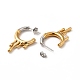 Two Tone 304 Stainless Steel Melting Dripping Stud Earrings EJEW-F289-02GP-2