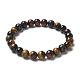 Натуральный тигровый глаз шарика браслеты простирания X-BJEW-K212-B-005-7