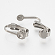 304 Stainless Steel Clip-on Earring Settings STAS-T037-01-2