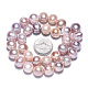Fili di perle di perle d'acqua dolce coltivate naturali PEAR-N013-10B-6