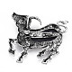 Sheep Alloy Brooch PALLOY-N166-003-A02-RS-3